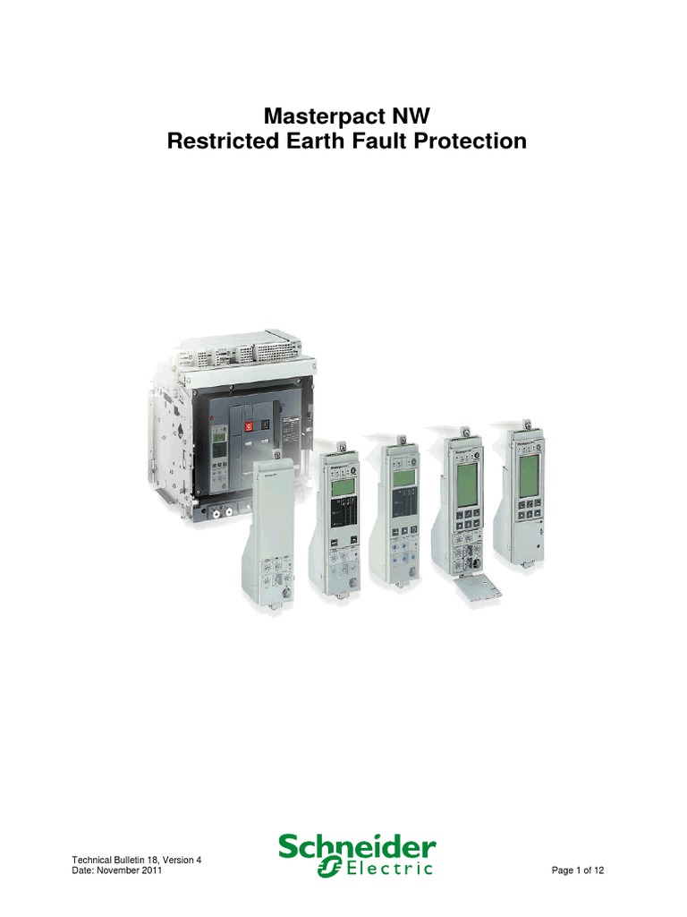 Masterpact NW Earth Fault Protection Guide | PDF | Power Supply ...