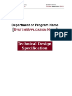Template Technical Specification