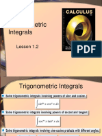 Lesson 1.2_Integration by Trigo Functions