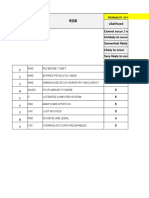 Workshop Risk Registry Sample