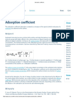 Adsorption Coefficient: Applications Products News Com