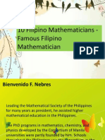 Philippine Famous Mathematicians