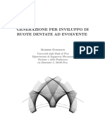 Generazione Per Inviluppo Di Ruote Dentate Ad Evolvente - GM PDF