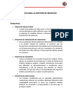 Principios para La Gestión de Residuos Ecologia