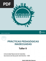 Prácticas Pedagógicas. IEU - Univ. Nacional. TALLER II