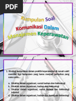 Contoh Soal Komunikasi Dalam Manajemen Keperawatan