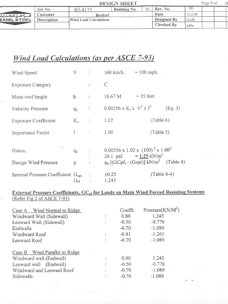 Wind Loads ASCE 7-93-Zamil | Download Free PDF | Tropical Cyclones ...