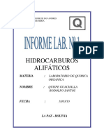 Hidrocarburos Alifaticos - Lab Nº1