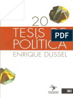 20 Tesis de Politica de Enrique Dussell