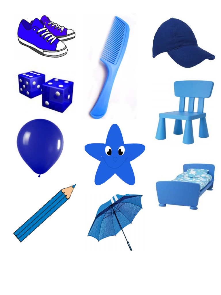 10 Objetos Azules y 10 Amarillos