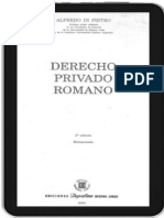 Derecho Privado Romano. Alfredo Di Pietro