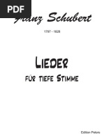 Schubert - Cycles and various songs for middle-low voice