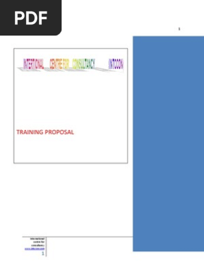 TRAINING PROPOSAL-International Centre for Consultancy