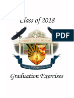 2018 Liberty High School Graduation Program