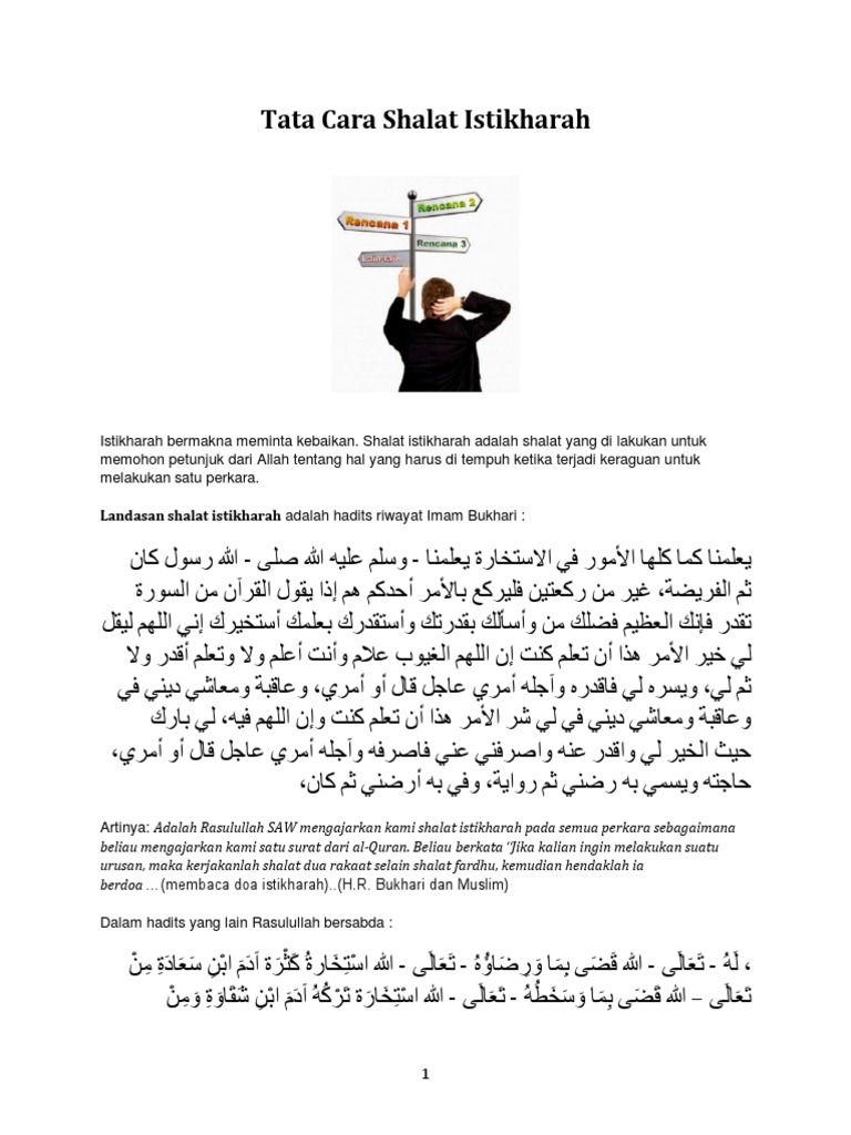 Tata Cara Shalat Istikharahpdf