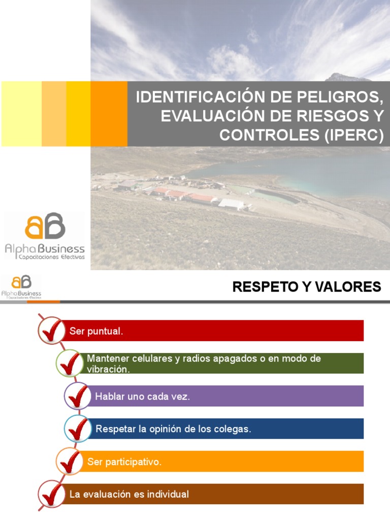 IPERC: Identificación y Control de Riesgos | PDF | Minería | Seguridad ...