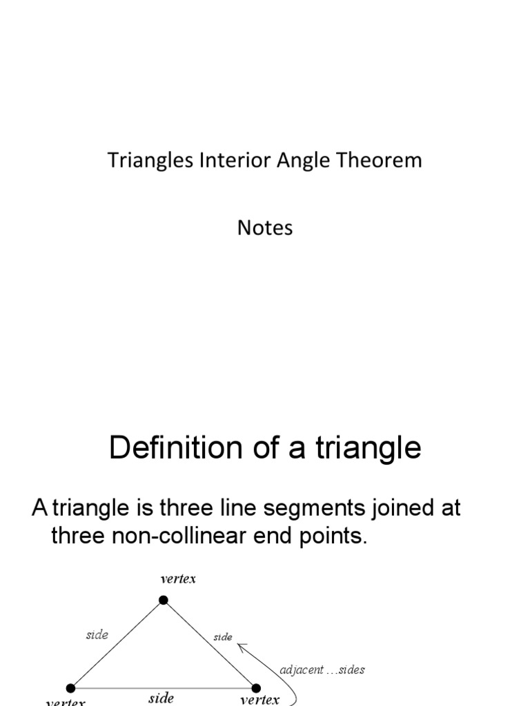 Triangles Notes PDF