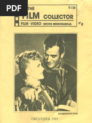 The Film Collector Number 8 December 1983 American Actors