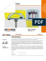 Manual Geomax GPS ZGP800 PDF