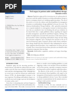 Dental Management of Anticoagulant Patients | PDF | Surgery | Medical ...