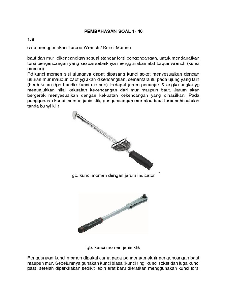 Cara guna 2024 torque wrench