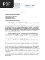 Grassley Letter to Rosenstein - Redaction Removal Request