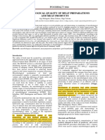 Foodbalt 2014 Microbiological Quality of Meat Preparations and Meat Products