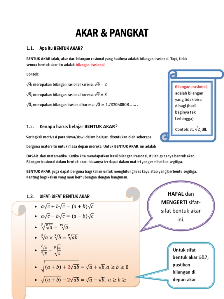 Contoh Soal Merasionalkan Penyebut Bentuk Akar Seputar