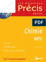 Précis - Chimie MPSI PDF