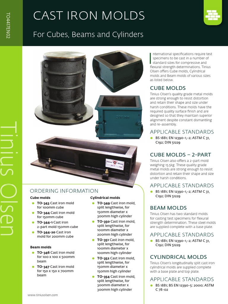 TO4417EN02 Cast Iron Molds PDF Structural Steel Cast Iron