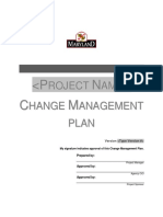 Change Management Plan Summary