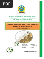 Plan de Trabajo de RAEE 2017