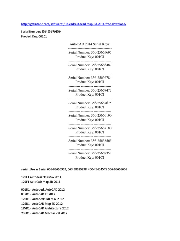 Autocad 2012 Serial Key
