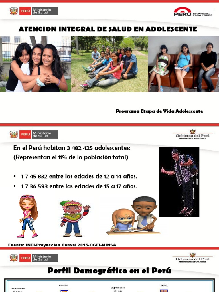 Atención Integral de Salud Adolescente MINSA | PDF | Adolescencia | Adultos