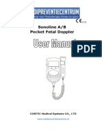 Fetal Doppler Sonoline B Contec Manual Handleiding Gebruiksaanwijzing Baby Hartslag Meter Monitor Sonotrax Har