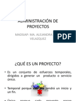 Administración de Proyectos Sem1