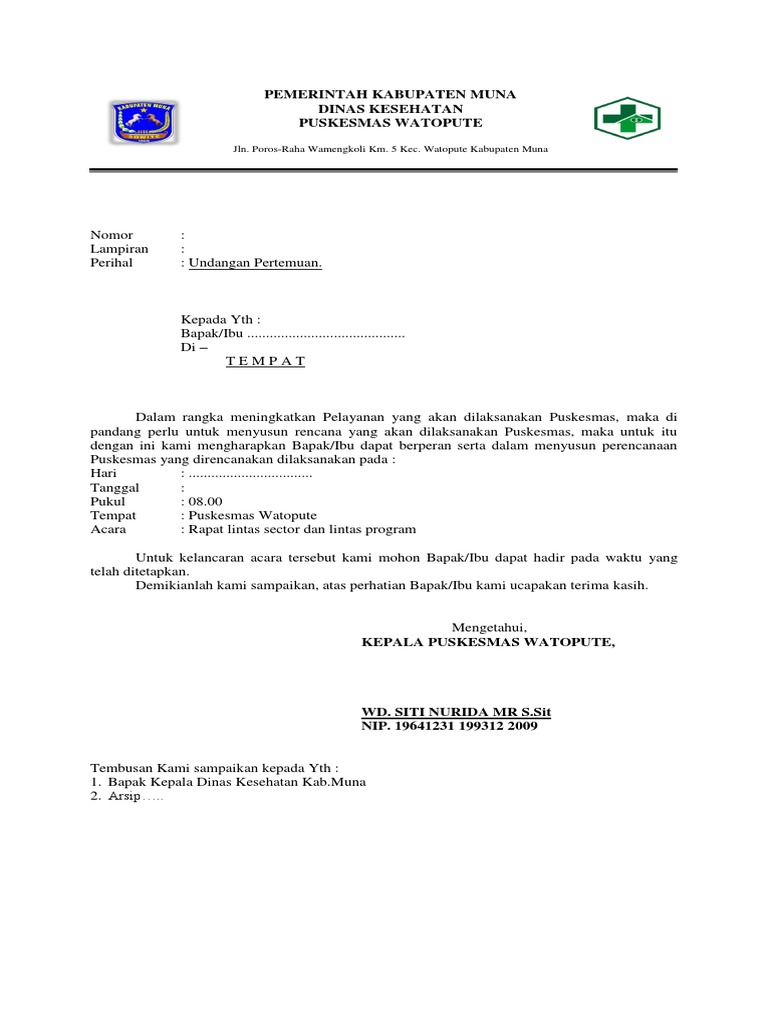 Contoh Undangan Rapat Penyusunan Perencanaan Contoh Undangan Rapat Penyusunan Perencanaan