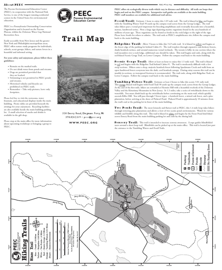 PEEC Trail Map and Guidelines | PDF | Trail | Hiking
