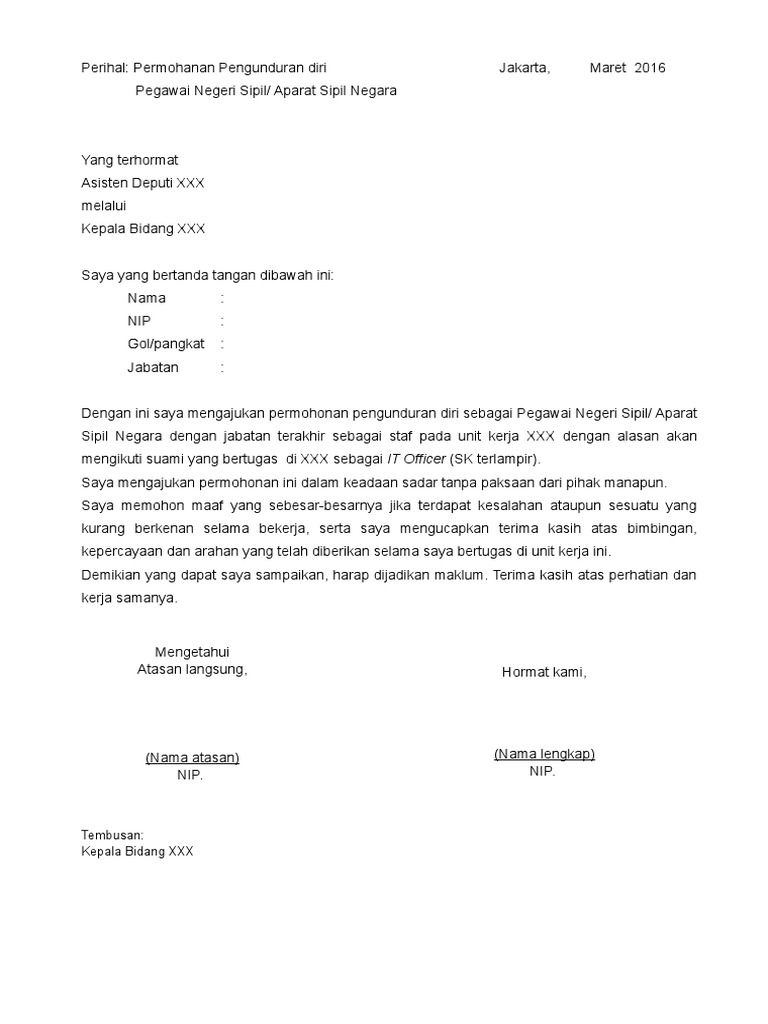 Surat Resign | PDF