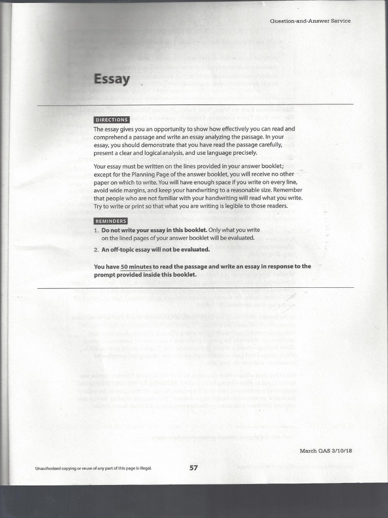 Sat essay samples 2018 picture