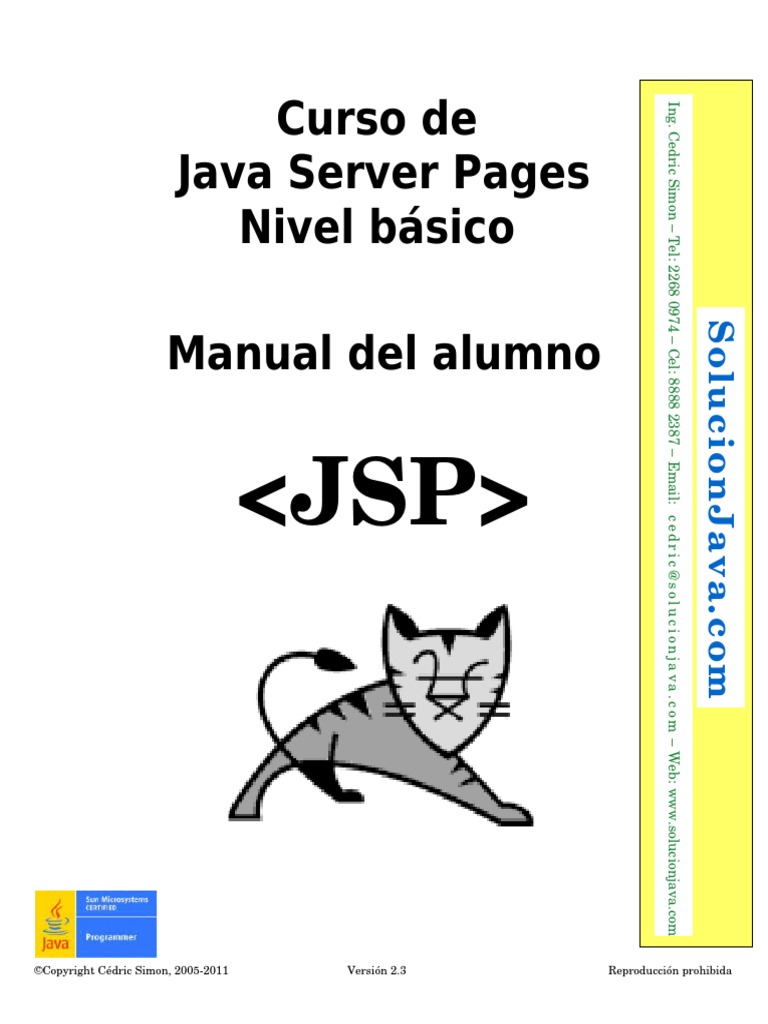 JSP - Curso Básico - Fácil PDF | PDF | Plataforma Java | Páginas del ...