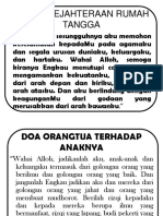 Doa untuk kesejahteraan rumah tangga dan keluarga