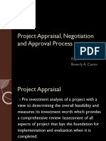 Project Appraisal, Negotiation and Approval Process