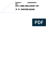 PP Woven Bags Contract