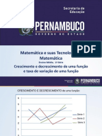 Crescimento e Decrescimento de Uma Função e Taxa de Variação de Uma Função