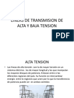 Lineas de Transmision de Alta y Baja Tension