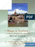 Viaje A Samoa Cartas A Margarita Moreno - Marcel Schwob