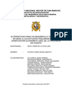 Alternativas para Un Desarrollo Territorial en Base A Los Estudios Preliminares de La Zonificación Económica (Zee) de La Provincia de Huanta