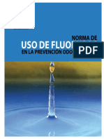 Norma uso de fluoruros en la prevencion odontologica. MINSAL Chile 2008.pdf