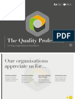 The Quality Profession Driving Organisational Excellence